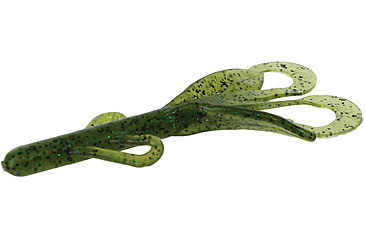 Image of Zoom Brush Hog Creature Bait, 8 Pack, 6in, Watermelon Green, 022240X