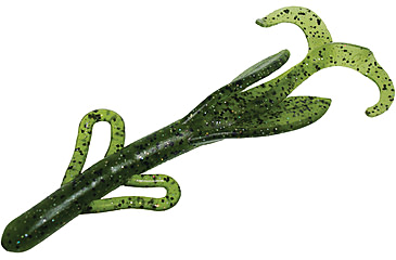 Image of Zoom Brush Hog Creature Bait, 8 Pack, 6in, Watermelon Magic, 022283X