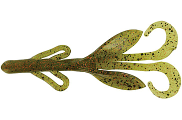 Image of Zoom Brush Hog Creature Bait, 8 Pack, 6in, Watermelon Orange, 022305X