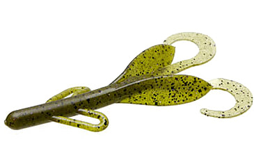 Image of Zoom Brush Hog Creature Bait, 8 Pack, 6in, Watermelon Prp Glit, 022138X