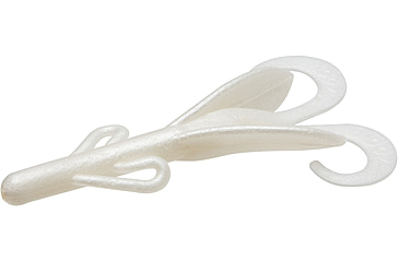 Image of Zoom Brush Hog Creature Bait, 8 Pack, 6in, White Pearl, 022045X