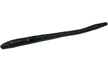 Image of Zoom Finesse Worm, 20 Pack, 4.5in, Black Emerald, 004136X