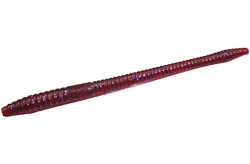 Image of Zoom Finesse Worm, 20 Pack, 4.5in, Cranberry, 004431X