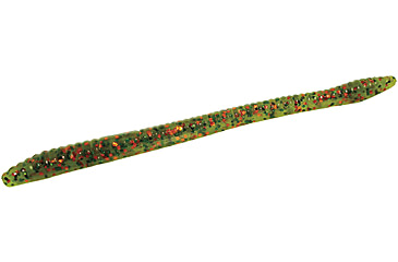Image of Zoom Finesse Worm, 20 Pack, 4.5in, Watermelon Green Orange, 004216X