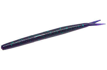 Image of Zoom Fluke Stick Jr Bait, 10 Pack, 5in, Junebug, 126005