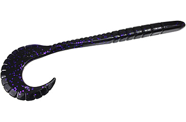 Image of Zoom G-Tail Worm, 6in, Black Light, 086369X