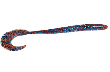Image of Zoom G-Tail Worm, 6in, Moccasin Blue, 086007X