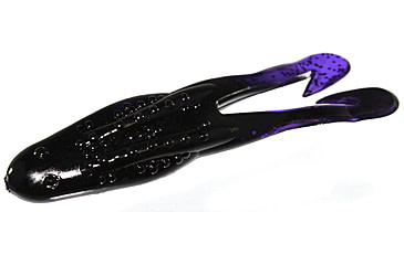 Image of Zoom Horny Topwater Toad, 5 Pack, 4.25in, Black Light, 083369X