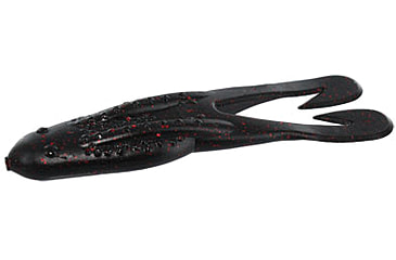 Image of Zoom Horny Topwater Toad, 5 Pack, 4.25in, Black Red Glitter, 083001X