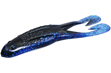 Image of Zoom Horny Topwater Toad, 5 Pack, 4.25in, Black Sapphire, 083100X
