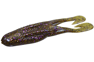 Image of Zoom Horny Topwater Toad, 5 Pack, 4.25in, Green Pumpkin Prp Gold, 083249X