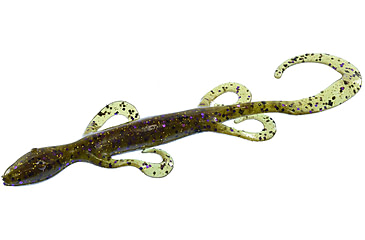 Image of Zoom Lizard, 9 Pack, 6in, Green Pumpkin Prp Gold, 002249X