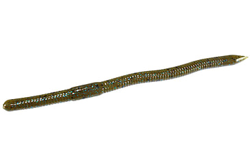 Image of Zoom Mag Swamp Crawler Bulky Finesse Worm, 15 Pack, 6.5in, Green Pumpkin Blue, 124239X