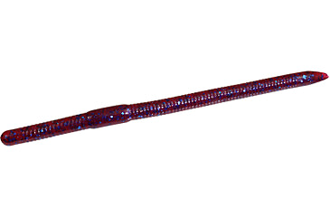 Image of Zoom Mag Swamp Crawler Bulky Finesse Worm, 15 Pack, 6.5in, Plum, 124004X