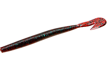 Image of Zoom Mag U-V Speed Worm, 8 Pack, 7in, Red Bug, 113021