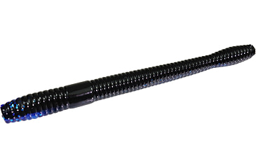 Image of Zoom Magnum Finesse Worm, 10 Pack, 5in, Black Sapphire, 114100X