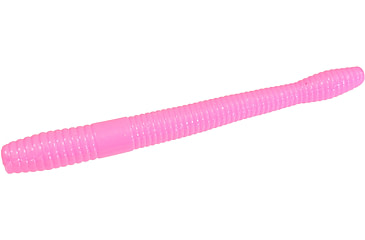 Image of Zoom Magnum Finesse Worm, 10 Pack, 5in, Bubble Gum, 114039X