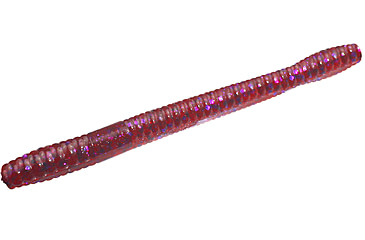 Image of Zoom Magnum Finesse Worm, 10 Pack, 5in, Cranberry, 114431X