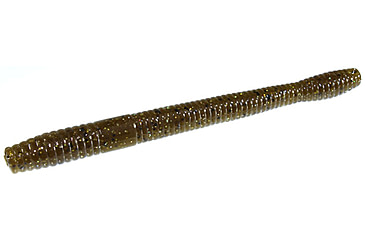 Image of Zoom Magnum Finesse Worm, 10 Pack, 5in, Green Pumpkin Magic, 114284X