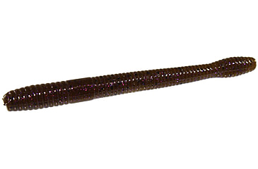 Image of Zoom Magnum Finesse Worm, 10 Pack, 5in, Green Pumpkin Purple, 114248X