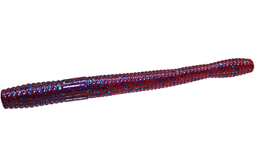 Image of Zoom Magnum Finesse Worm, 10 Pack, 5in, Plum, 114004X