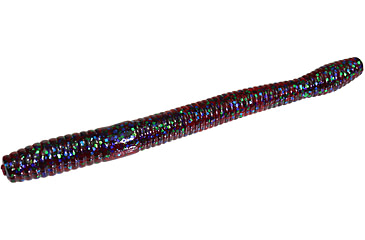 Image of Zoom Magnum Finesse Worm, 10 Pack, 5in, Plum Apple, 114113X