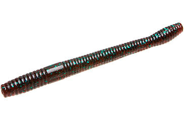 Image of Zoom Magnum Finesse Worm, 10 Pack, 5in, Red Bug, 114021