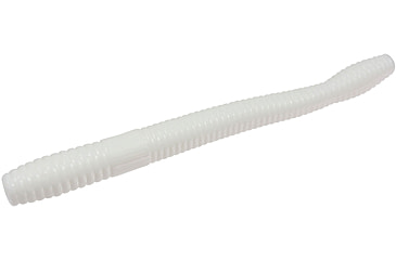 Image of Zoom Magnum Finesse Worm, 10 Pack, 5in, White, 114040X