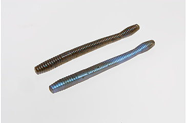 Image of Zoom Magnum Finesse Worm, 10, 5in, Green Pumpkin-Blue Flash, 114294-SP