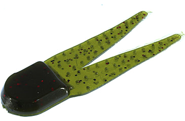 Image of Zoom Pro Chunk Jig Trailer, 5 Pack, 3 1/2in, Avocado, 048147X
