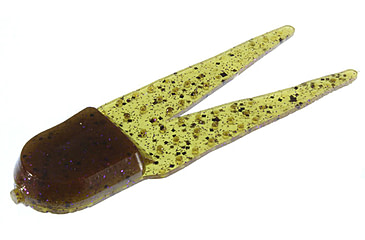 Image of Zoom Pro Chunk Jig Trailer, 5 Pack, 3 1/2in, Green Pumpkin Purple, 048248X