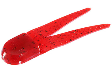 Image of Zoom Pro Chunk Jig Trailer, 5 Pack, 3 1/2in, Ruby Red, 048134X
