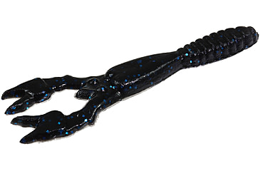 Image of Zoom Road Kill Craw Bait, 10 Pack, 4.25in, Black/Blue, 013072X