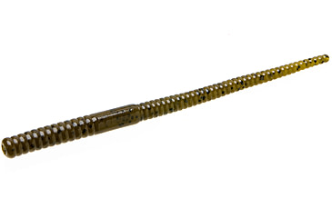 Image of Zoom Shakey Head Finesse Worm, 20 Pack, 5in, Green Pumpkin, 57025