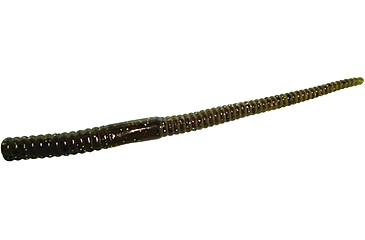 Image of Zoom Shakey Head Finesse Worm, 20 Pack, 5in, Green Pumpkin Magic, 057284X