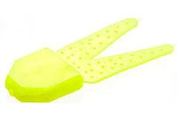 Image of Zoom Small Chunk Jig Trailer, 5 Pack, 2.5in, Chartreuse Pearl, 027046X