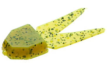 Image of Zoom Small Chunk Jig Trailer, 5 Pack, 2.5in, Chartreuse Pumpkin, 027012X