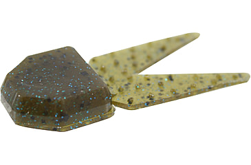Image of Zoom Small Chunk Jig Trailer, 5 Pack, 2.5in, Green Pumpkin Blue, 027239X