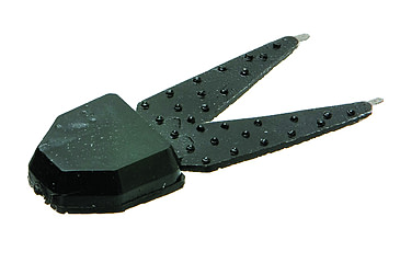 Image of Zoom Small Salty Chunk Trailer Soft Bait, 5, 0.5in, Black, 027038-SP