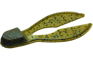 Image of Zoom Super Chunk Jig Trailer, 3 1/2in, Green Pumpkin Blue, 5 Pack, 37239