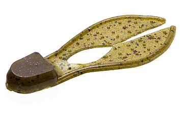 Image of Zoom Super Chunk Jig Trailer, 5 Pack, 3.5in, Green Pumpkin Purple, 037248X