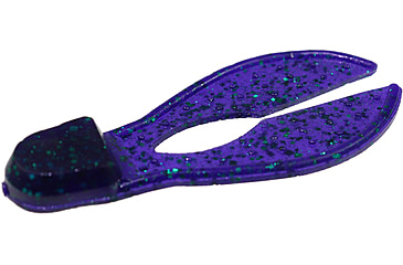 Image of Zoom Super Chunk Jig Trailer, 5 Pack, 3.5in, Junebug, 037005X