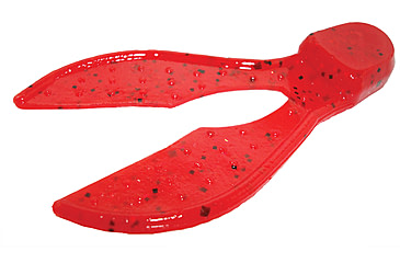 Image of Zoom Super Chunk Jig Trailer, 5 Pack, 3.5in, Ruby Red, 037134X