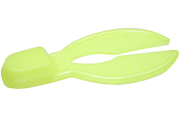 Image of Zoom Super Chunk Jr Jig Trailer, 6 Pack, 2in, Chartreuse Pearl, 041046X