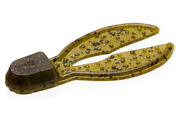 Image of Zoom Super Chunk Jr Jig Trailer, 6 Pack, 2in, Green Pumpkin Purple, 041248X