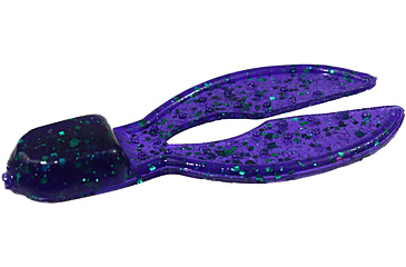Image of Zoom Super Chunk Jr Jig Trailer, 6 Pack, 2in, Junebug, 041005X