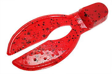 Image of Zoom Super Chunk Jr Jig Trailer, 6 Pack, 2in, Tomato Seed, 041084X