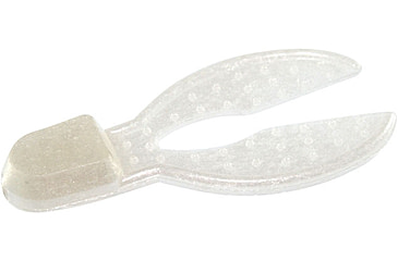 Image of Zoom Super Chunk Jr Jig Trailer, 6 Pack, 2in, White Pearl, 041045X