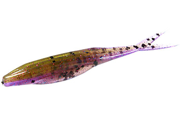 Image of Zoom Super Fluke Jr Baitfish Imitator, 10 Pack, 4in, Huckleberry, 056407X