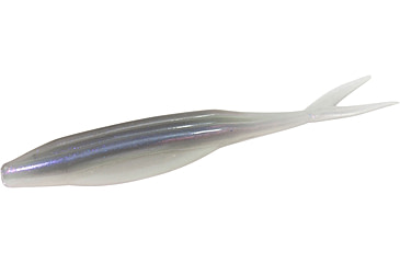 Image of Zoom Super Fluke Jr Baitfish Imitator, 10 Pack, 4in, Pro Blue Red Pearl, 056355X